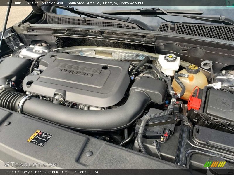 Satin Steel Metallic / Ebony w/Ebony Accents 2021 Buick Envision Preferred AWD