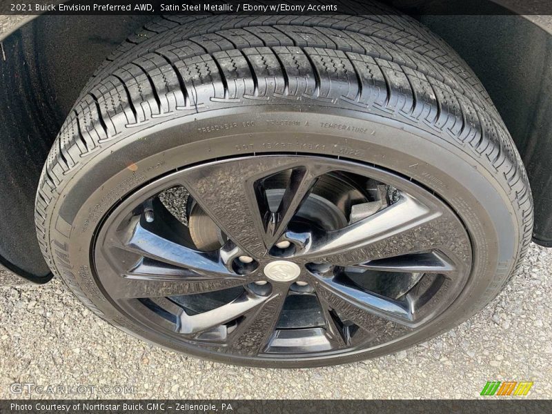 Satin Steel Metallic / Ebony w/Ebony Accents 2021 Buick Envision Preferred AWD