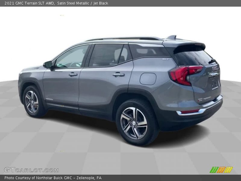 Satin Steel Metallic / Jet Black 2021 GMC Terrain SLT AWD