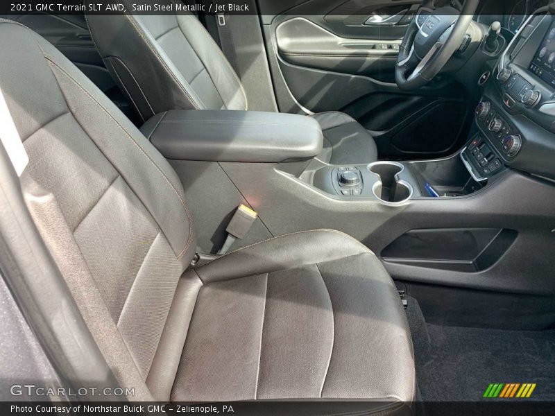 Satin Steel Metallic / Jet Black 2021 GMC Terrain SLT AWD