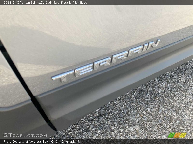 Satin Steel Metallic / Jet Black 2021 GMC Terrain SLT AWD