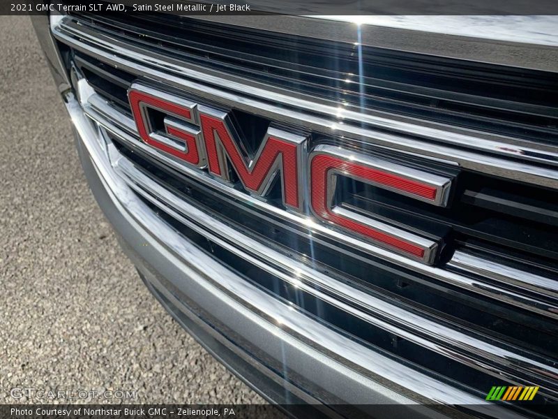 Satin Steel Metallic / Jet Black 2021 GMC Terrain SLT AWD