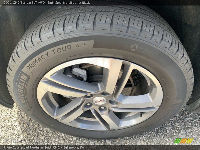 Satin Steel Metallic / Jet Black 2021 GMC Terrain SLT AWD
