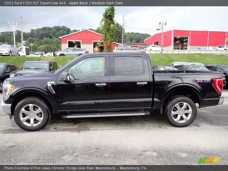 Agate Black / Medium Dark Slate 2021 Ford F150 XLT SuperCrew 4x4