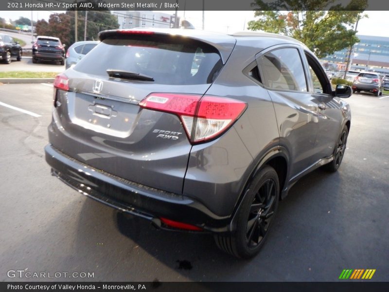 Modern Steel Metallic / Black 2021 Honda HR-V Sport AWD