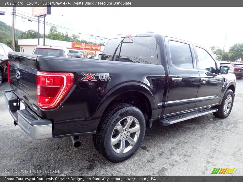 Agate Black / Medium Dark Slate 2021 Ford F150 XLT SuperCrew 4x4