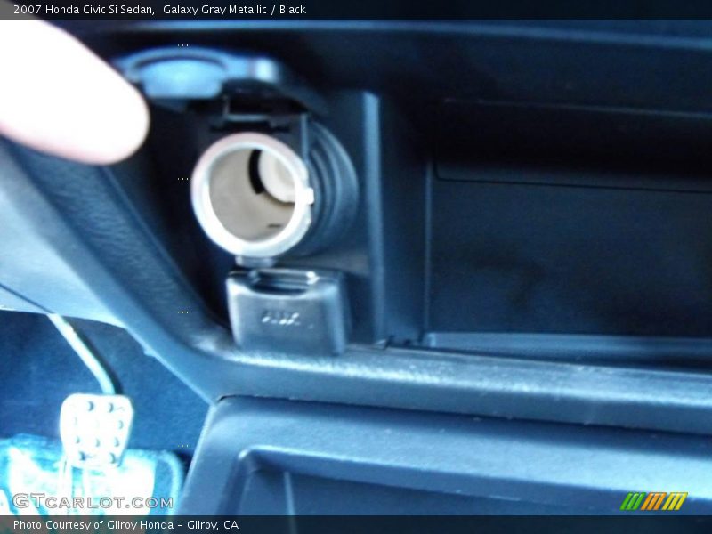 Galaxy Gray Metallic / Black 2007 Honda Civic Si Sedan