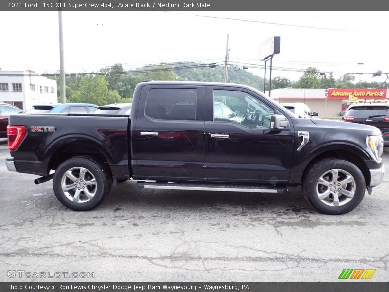 Agate Black / Medium Dark Slate 2021 Ford F150 XLT SuperCrew 4x4