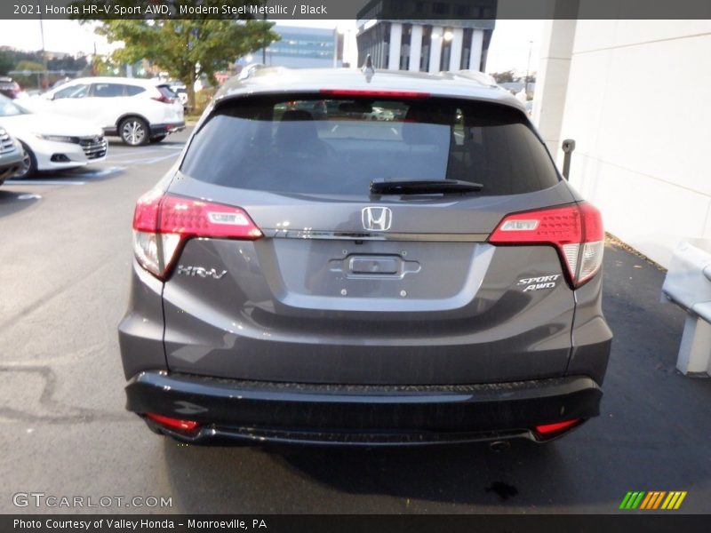 Modern Steel Metallic / Black 2021 Honda HR-V Sport AWD