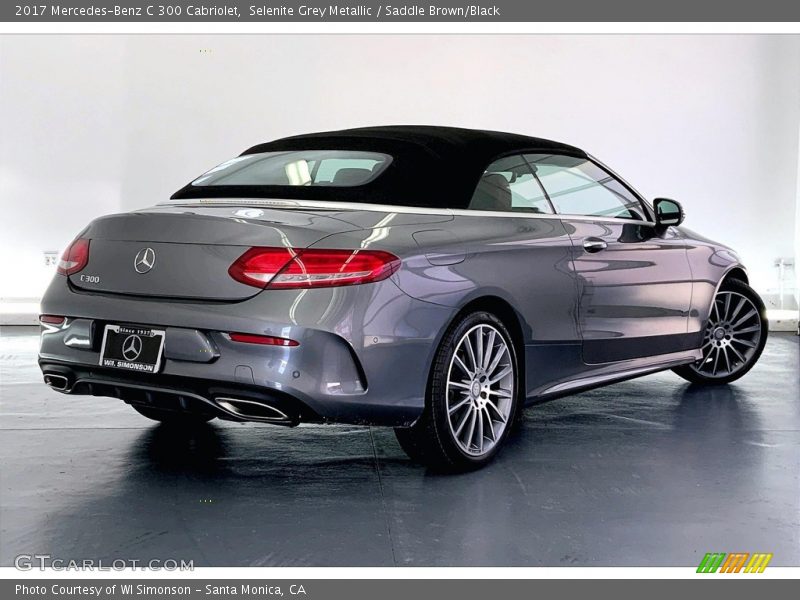 Selenite Grey Metallic / Saddle Brown/Black 2017 Mercedes-Benz C 300 Cabriolet