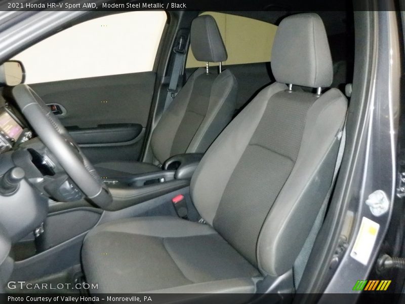 Modern Steel Metallic / Black 2021 Honda HR-V Sport AWD