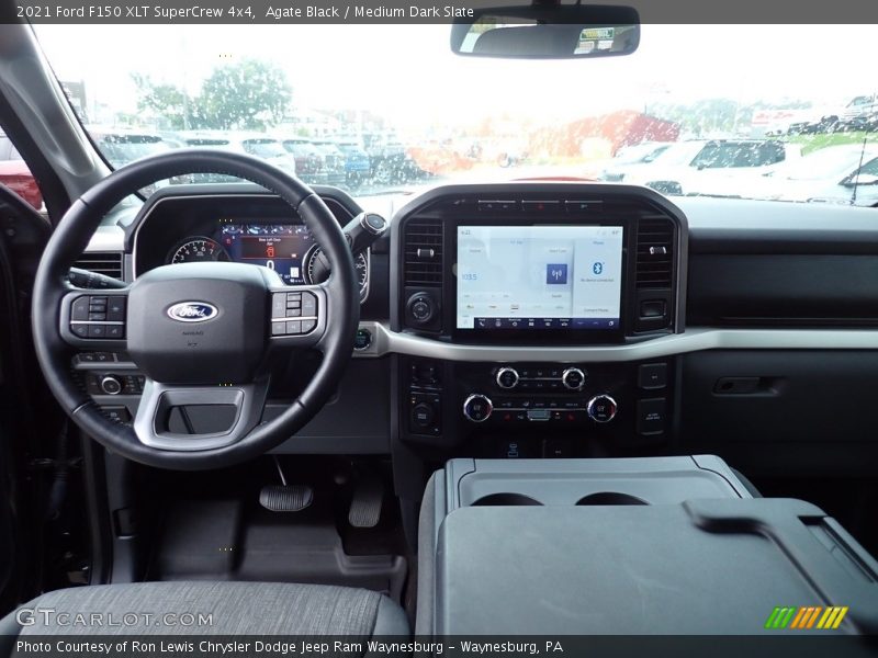 Agate Black / Medium Dark Slate 2021 Ford F150 XLT SuperCrew 4x4