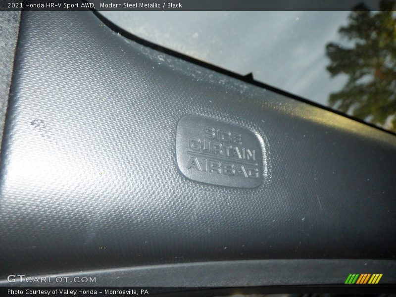 Modern Steel Metallic / Black 2021 Honda HR-V Sport AWD