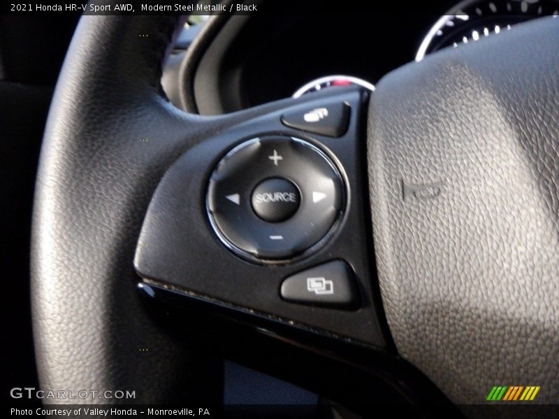 Modern Steel Metallic / Black 2021 Honda HR-V Sport AWD