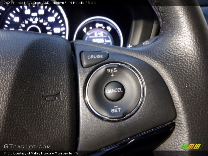 Modern Steel Metallic / Black 2021 Honda HR-V Sport AWD