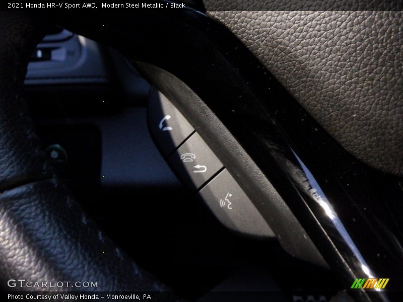 Modern Steel Metallic / Black 2021 Honda HR-V Sport AWD