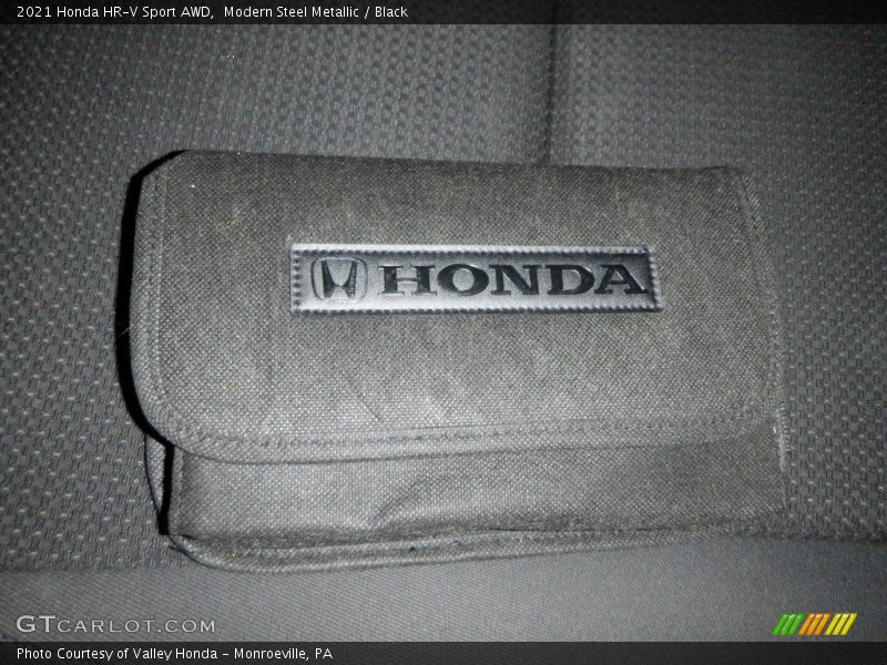 Modern Steel Metallic / Black 2021 Honda HR-V Sport AWD