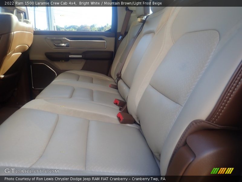 Bright White / Mountain Brown/Light Frost Beige 2022 Ram 1500 Laramie Crew Cab 4x4
