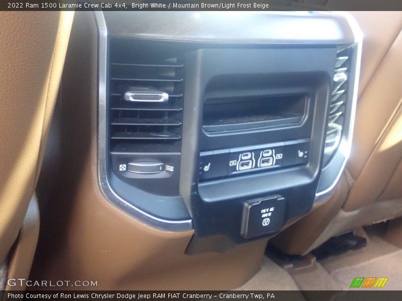 Bright White / Mountain Brown/Light Frost Beige 2022 Ram 1500 Laramie Crew Cab 4x4