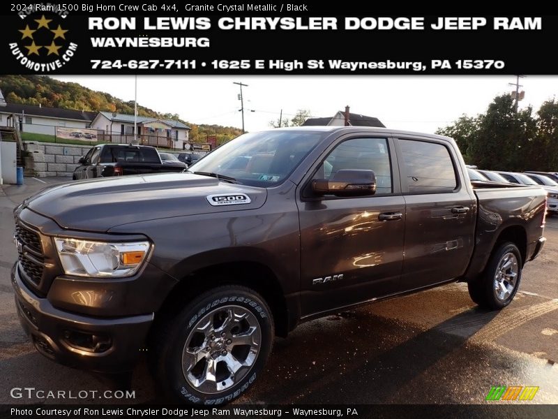 Granite Crystal Metallic / Black 2024 Ram 1500 Big Horn Crew Cab 4x4