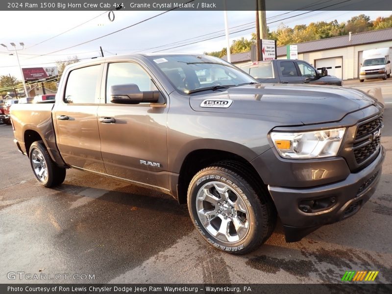 Granite Crystal Metallic / Black 2024 Ram 1500 Big Horn Crew Cab 4x4