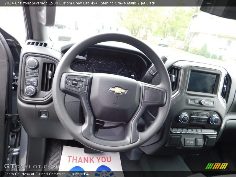 Dashboard of 2024 Silverado 1500 Custom Crew Cab 4x4