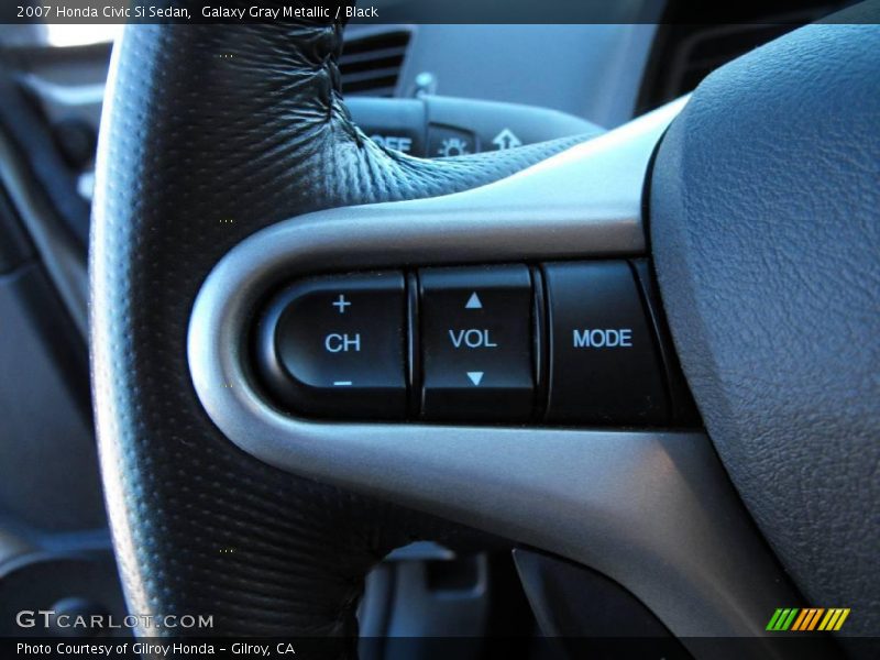 Galaxy Gray Metallic / Black 2007 Honda Civic Si Sedan