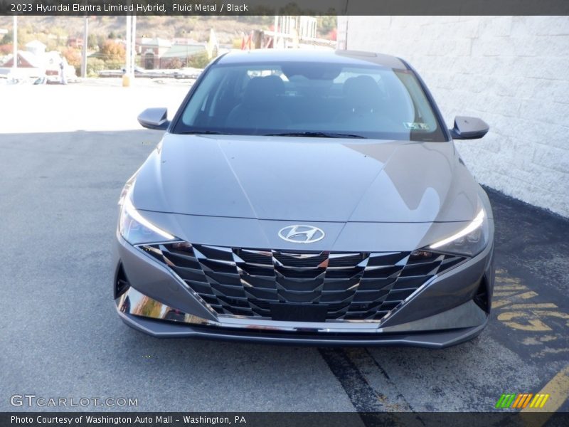 Fluid Metal / Black 2023 Hyundai Elantra Limited Hybrid
