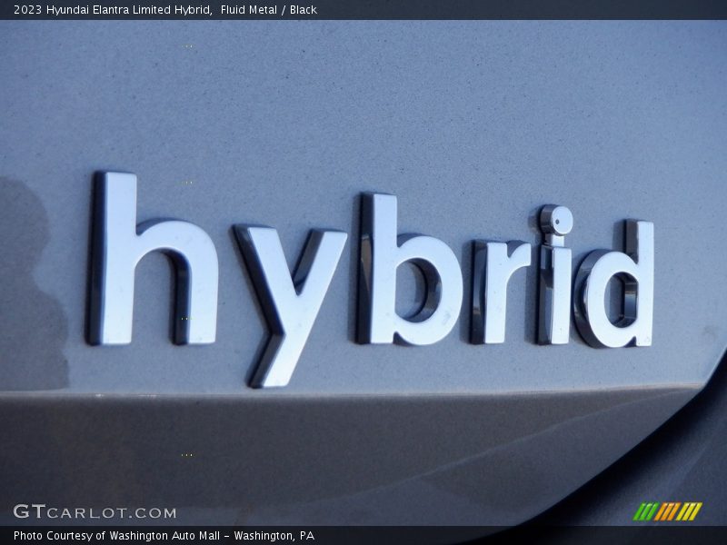 Fluid Metal / Black 2023 Hyundai Elantra Limited Hybrid