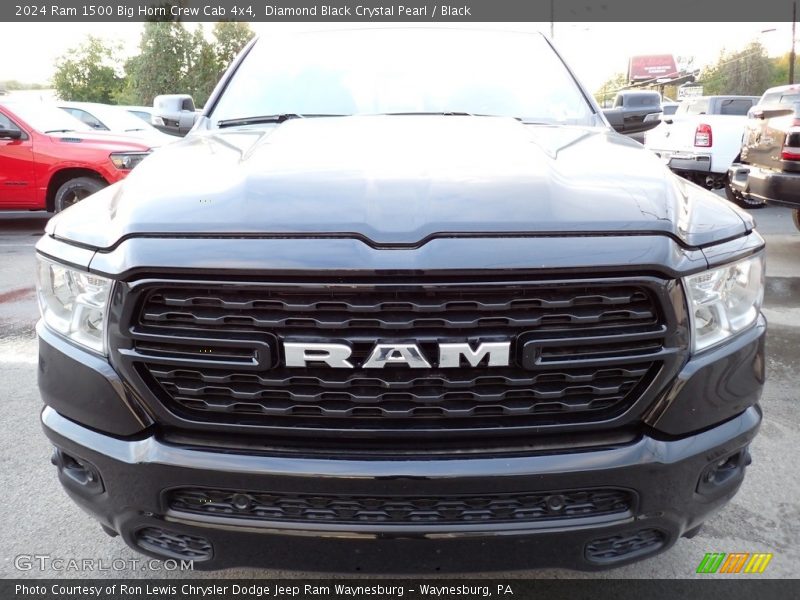 Diamond Black Crystal Pearl / Black 2024 Ram 1500 Big Horn Crew Cab 4x4