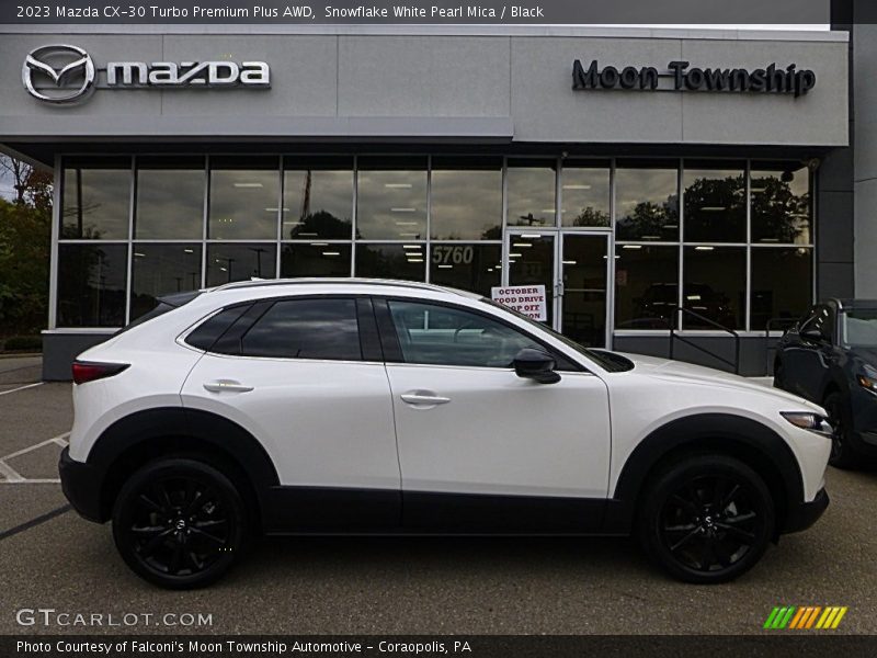 Snowflake White Pearl Mica / Black 2023 Mazda CX-30 Turbo Premium Plus AWD
