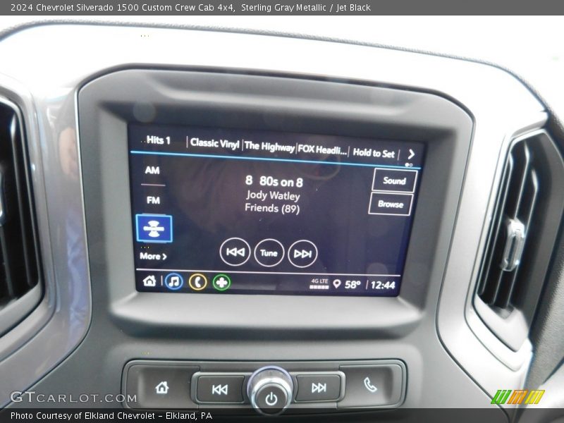 Controls of 2024 Silverado 1500 Custom Crew Cab 4x4