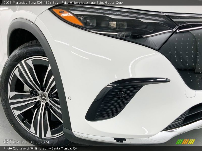 Polar White / Macchiato Beige/Space Gray 2023 Mercedes-Benz EQS 450+ SUV