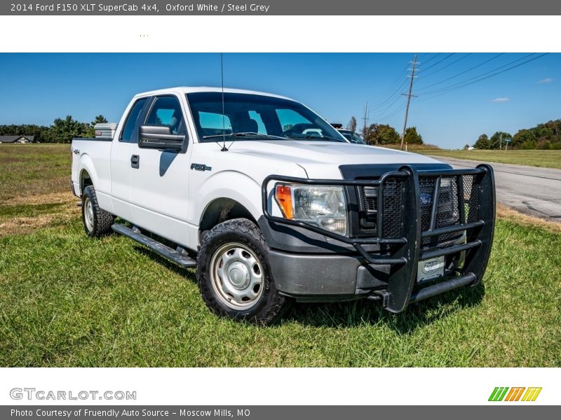 Oxford White / Steel Grey 2014 Ford F150 XLT SuperCab 4x4