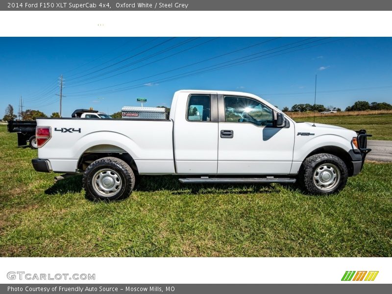 Oxford White / Steel Grey 2014 Ford F150 XLT SuperCab 4x4