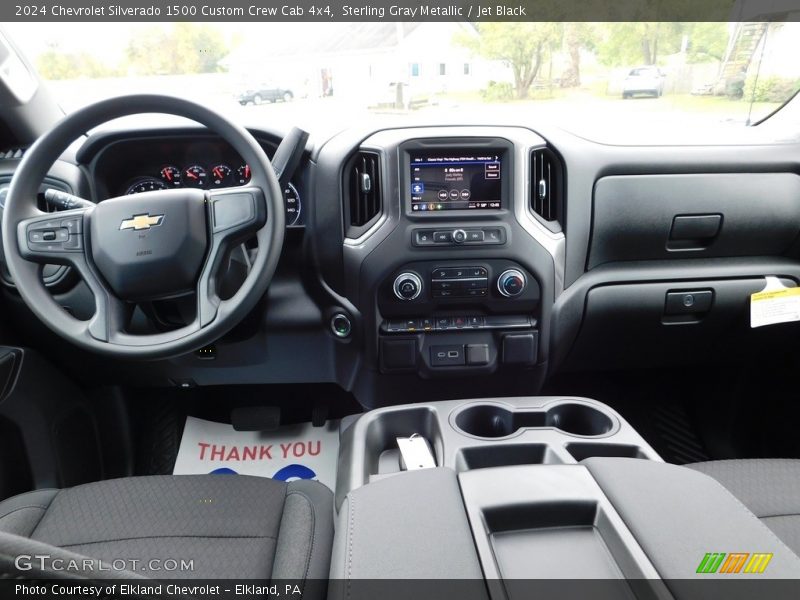 Dashboard of 2024 Silverado 1500 Custom Crew Cab 4x4