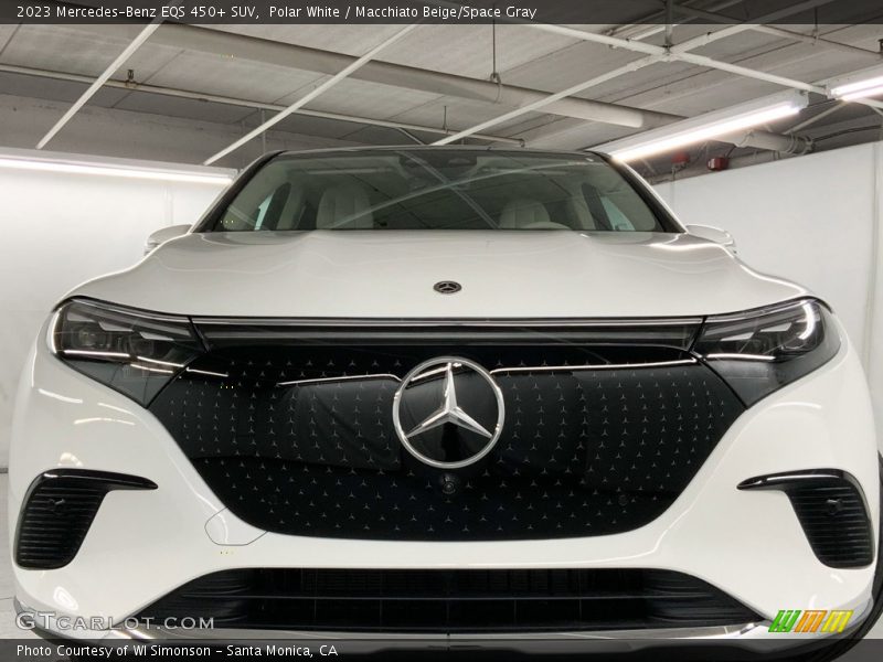 Polar White / Macchiato Beige/Space Gray 2023 Mercedes-Benz EQS 450+ SUV