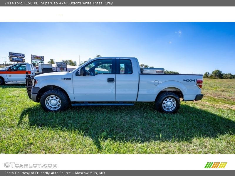 Oxford White / Steel Grey 2014 Ford F150 XLT SuperCab 4x4