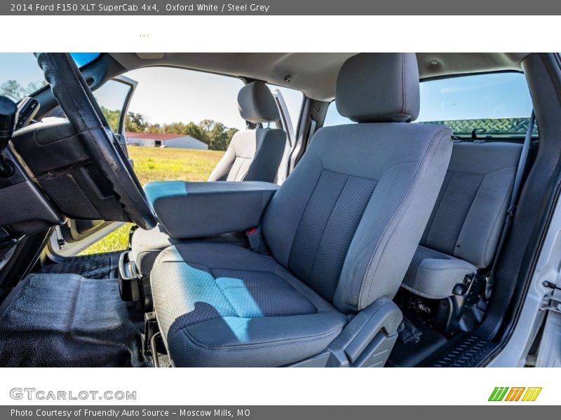 Oxford White / Steel Grey 2014 Ford F150 XLT SuperCab 4x4