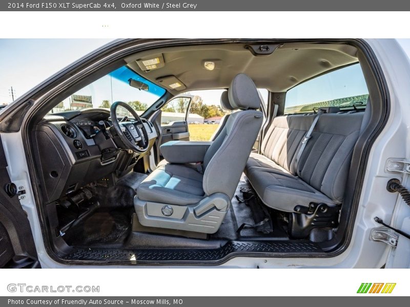 Oxford White / Steel Grey 2014 Ford F150 XLT SuperCab 4x4