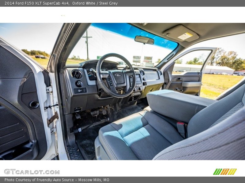 Oxford White / Steel Grey 2014 Ford F150 XLT SuperCab 4x4