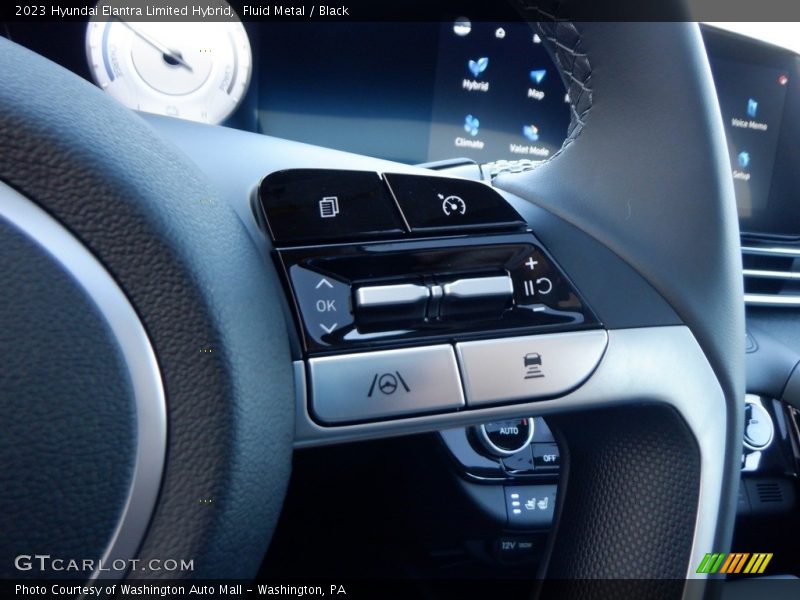 Fluid Metal / Black 2023 Hyundai Elantra Limited Hybrid