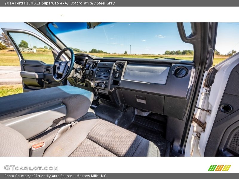 Oxford White / Steel Grey 2014 Ford F150 XLT SuperCab 4x4