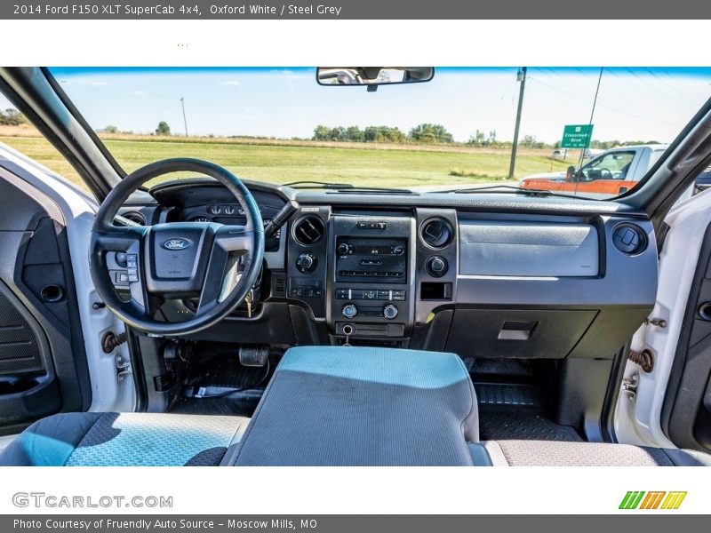 Oxford White / Steel Grey 2014 Ford F150 XLT SuperCab 4x4