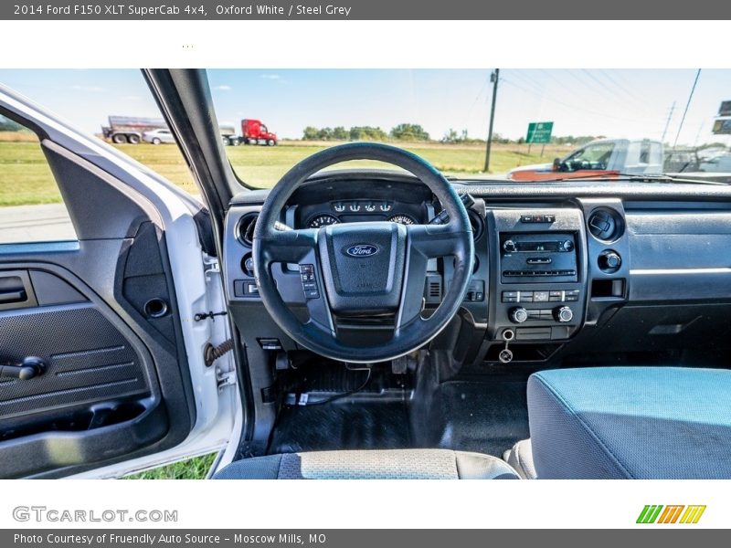 Oxford White / Steel Grey 2014 Ford F150 XLT SuperCab 4x4