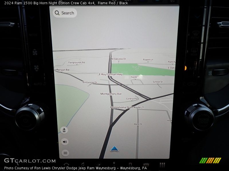 Navigation of 2024 1500 Big Horn Night Edition Crew Cab 4x4