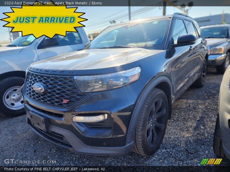 Agate Black Metallic / Ebony 2020 Ford Explorer ST 4WD