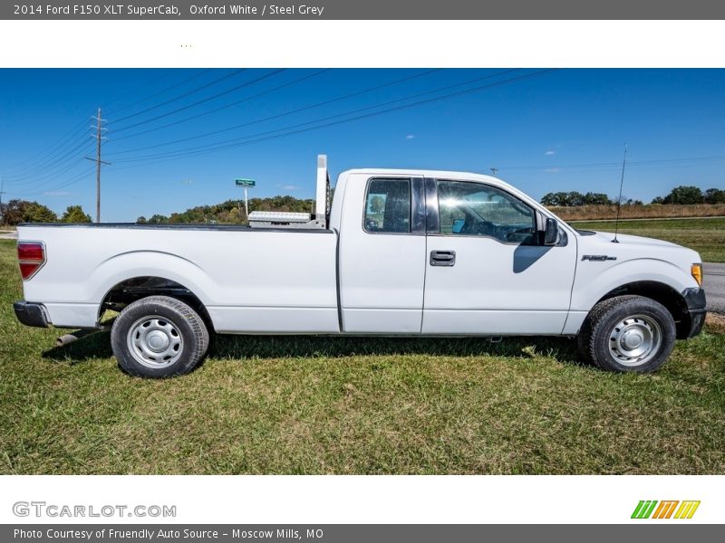 Oxford White / Steel Grey 2014 Ford F150 XLT SuperCab