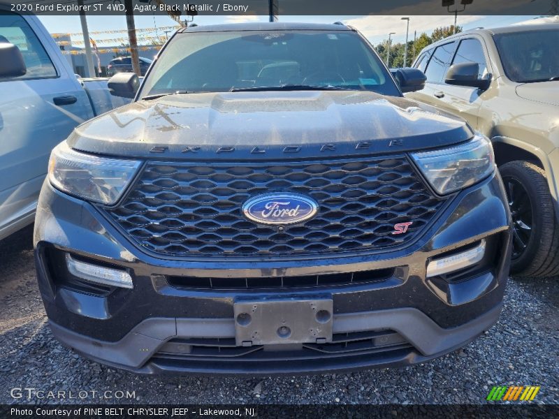 Agate Black Metallic / Ebony 2020 Ford Explorer ST 4WD