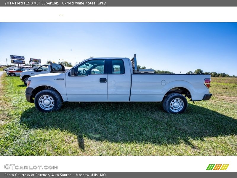 Oxford White / Steel Grey 2014 Ford F150 XLT SuperCab